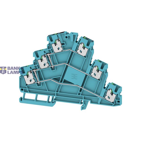 Multi-tier modular terminal, SNAP IN, blue, 2.5 mm², 800 V, Number of  image 1