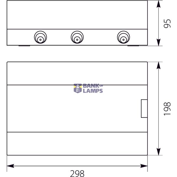 Surface-mounted switchboard SRn-12/B (N+PE) image 2