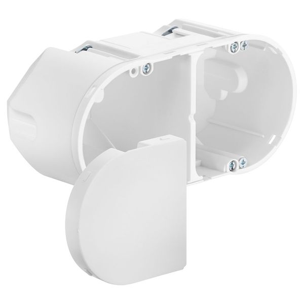 Cavity wall electronics box air-tight halogen-free, with device screws image 1