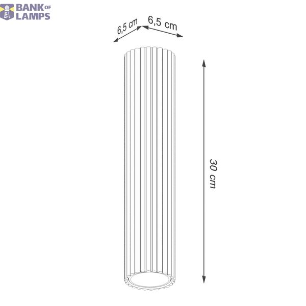 CEILING SPOT CARBON SPOT LAMP IN RED OCHER COLOUR ON GU10 image 9