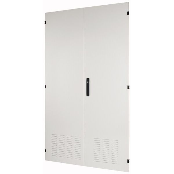 XTSZDSKV4S-H2000W1100 Section wide door, ventilated, HxW=2000x1100mm, double-winged, IP42, grey image 1