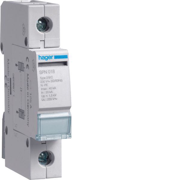 SPD 1P pluggable 40kA image 1