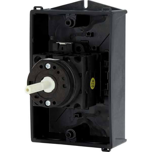 T0-3-15680/I1/SVB-SW Main switch, T0, 20 A, surface mounting, 3 contact unit(s), 3 pole + N, 1 N/O, 1 N/C, STOP function, With black rotary handle and locking ring, Lockab image 25