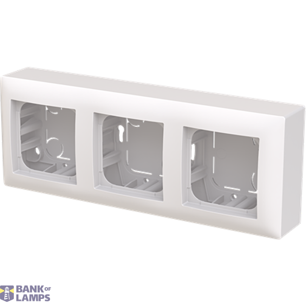3gang Surface mounted housing flat image 1