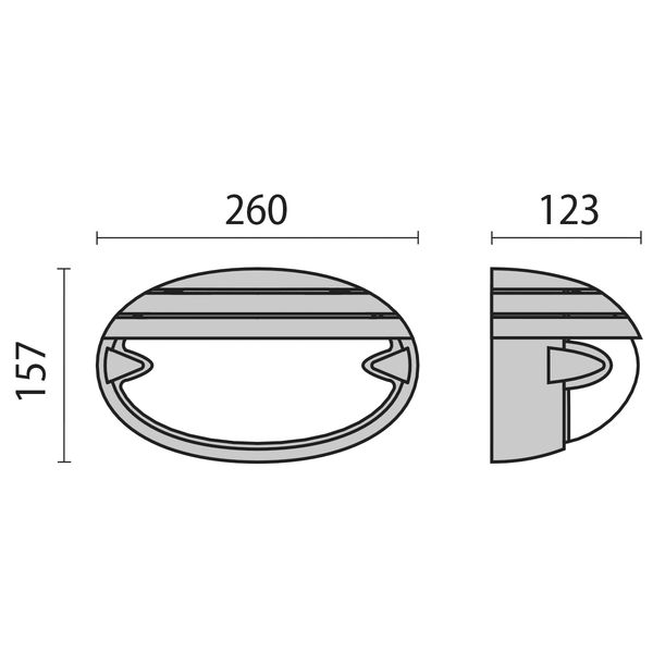 CHIP OVALE 25 GRILL WIT E27 image 6