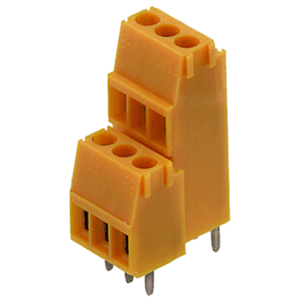 Printed circuit board terminals, 3.50 mm, Number of poles: 16, 90°, Solder pin length (l): 4.5 mm, tinned, black, Clamping yoke connection, Clamping range, max. : 2.08 mm², Box image 2