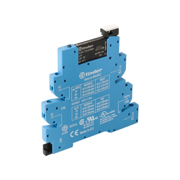 Rel. interface SSR MasterBASIC screw In.12VDC/SEN/1NO Out.6A/24VDC (39.10.7.012.9024) image 4