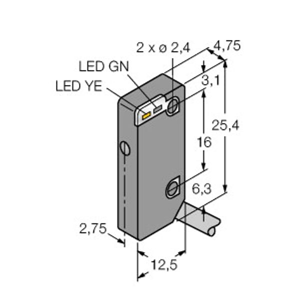 Photoelectric Sensor Opposed Mode Sensor (Emitter/Receiver)   VS4AP5R image 1