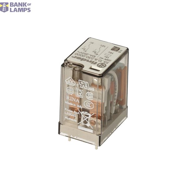 Relay for printed circuit 2CO 10A/24VDC/Agni+Au/wash tight (55.12.9.024.5001) image 2
