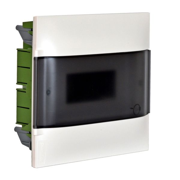 1X12M FLUSH CABINET SMOKED DOOR EARTH + X NEUTRAL TERMINAL BLOCK FOR DRY WALL image 1