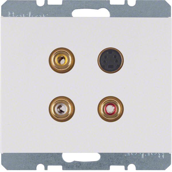 3 x Cinch/S-Video soc. out., K.1, p. white glossy image 1