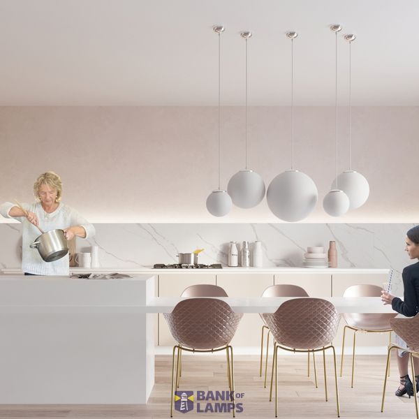 HANGING LAMP UGO 30 CHROME E27 1X60W IP20 image 7