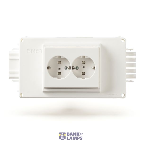 Socket connection accessory 3-ph, 2-gang, rot. image 1