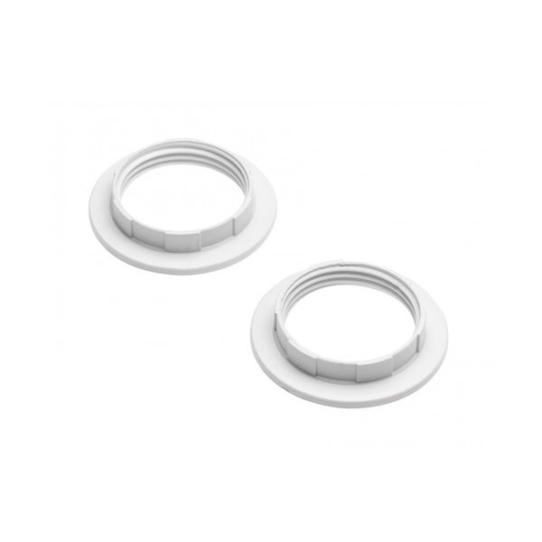 Ring for socket E27, 1 set = 2 pcs, white image 1