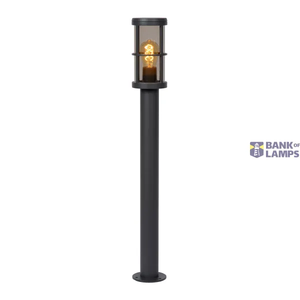 Lucide NAVI - Bollard light Outdoor - Ø 12 cm - 1xE27 - IP54 - Anthracite image 1