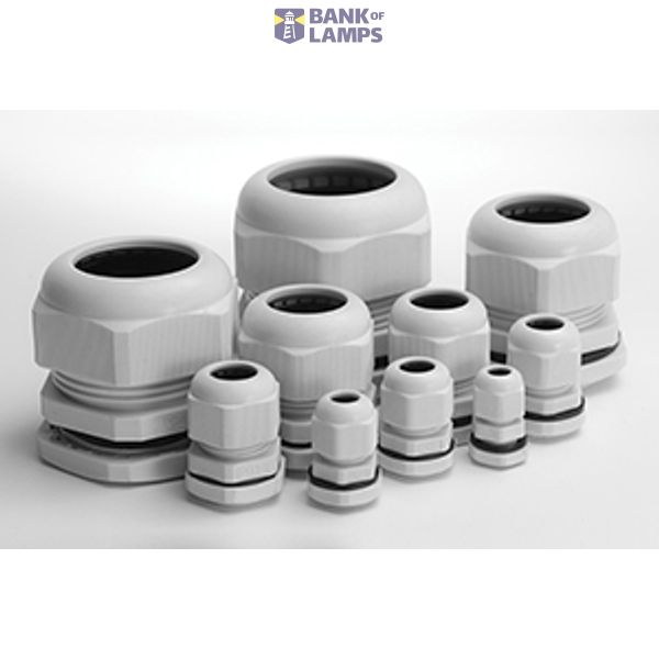 PG29 cable gland, IP68, colour-grey, polyamide image 1