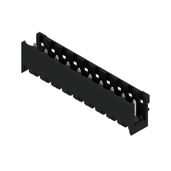 PCB plug-in connector, male header, open side, THT/THR solder connection, 5.08 mm, Number of poles: 10, 180°, Solder pin length (l): 1.5 mm, tinned, black, Box image 2