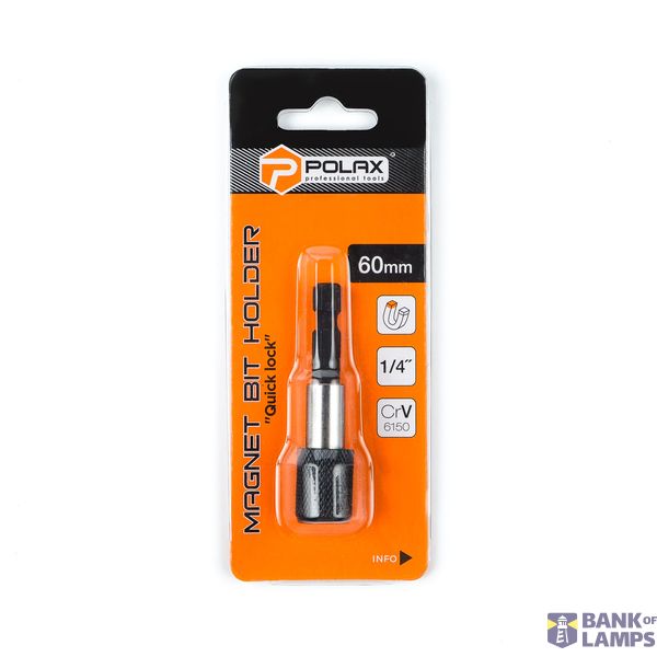 Magnet bit holder Quick lock，60mm，6150CRV (1 pcs) image 1