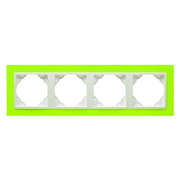 FOUR-GANG FRAME GREEN/ICE image 2