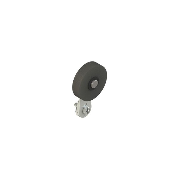 Straight lever with rubber roller, 40 mm diameter image 1