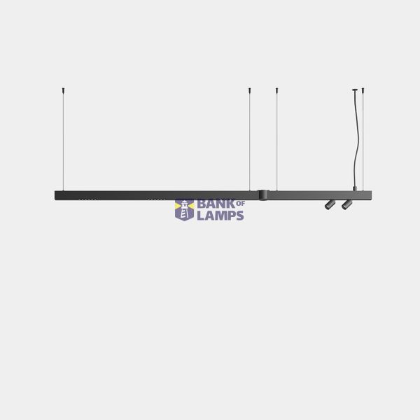 Lineal lighting system Apex Lineal Pendant 1595mm 2 Spots 30mm 27.3W LED warm-white 3000K CRI 90 ON-OFF White IP20 2291lm image 1
