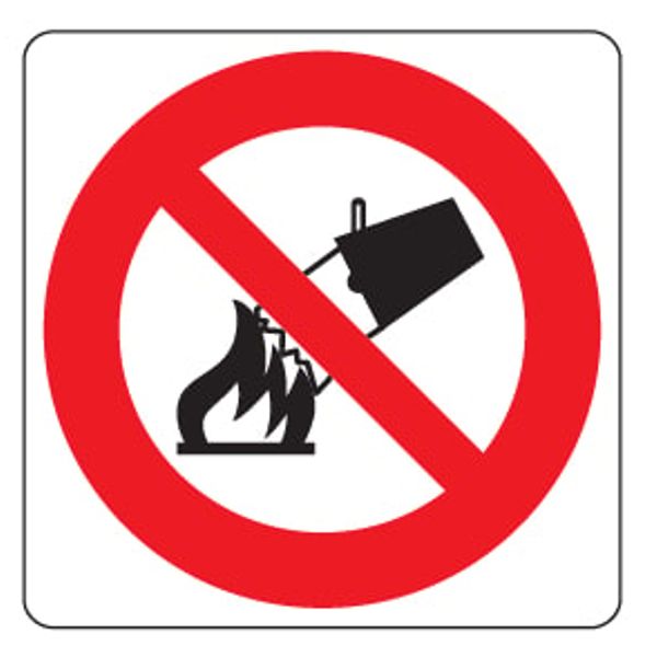 Adhesive for square prohibit. signs - Side: 125 mm image 1