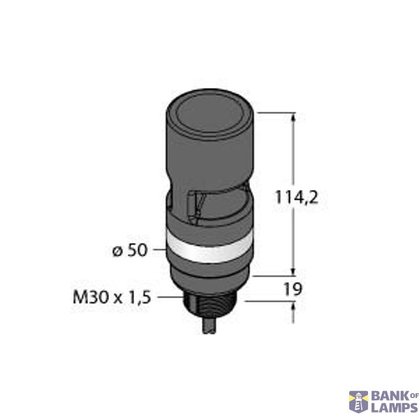 LED Signal Light Tower Light   TL50BLY1AOS4Q image 1