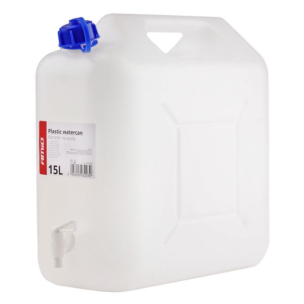 Watercan with tap 15L plastic AMIO-03203 image 1