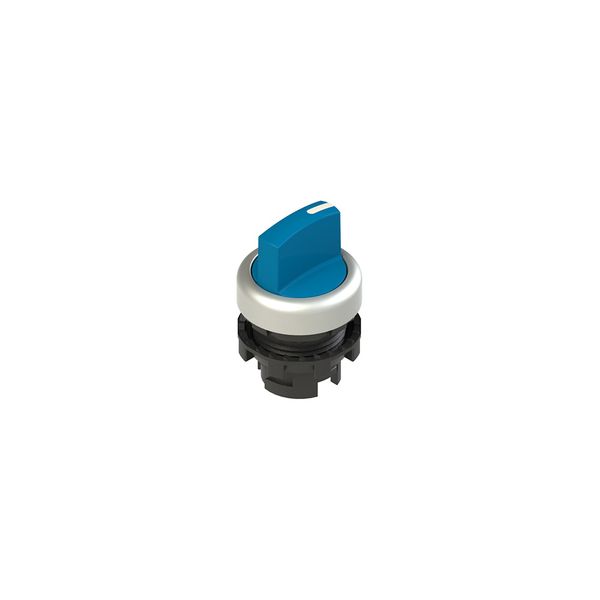 Short handle selector, 3 positions blue with marking image 1