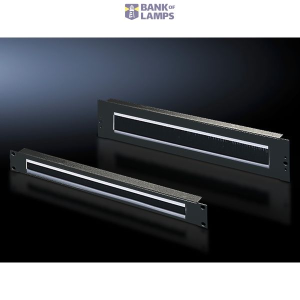 DK cable entry panel 2U RAL9005 image 3