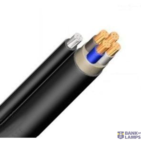 PVC Cable with Steel Carrier YMT-O 5 x 2,5 re black image 1