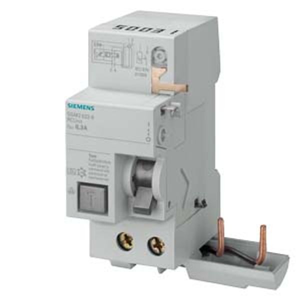 RC unit, 2-pole, type AC, In: 40 A, 300 mA, Un AC: 230 V, for 5SL4 image 1