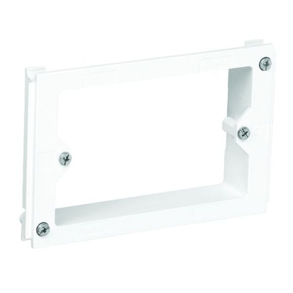 FLUSH MOUNT BOX F/ITAL/AMERIC TYPE MEC WHITE image 1