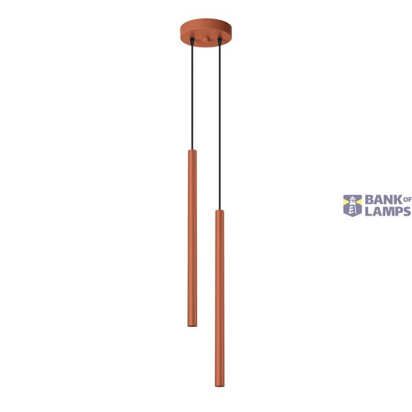 HANGING LAMP PASTELO 2 RED OCHRE 2XG9 image 2