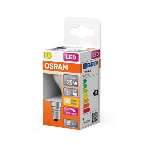 LEDSCLP25D 1,8W/830 230VGLFR E14FS1OSRAM image 2