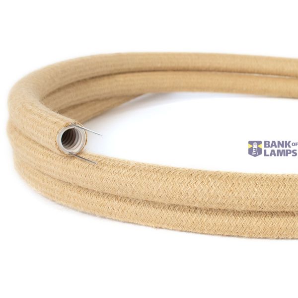 Creative-Tube flexible conduit, Rayon Jute RN06 fabric covering, diameter 20 mm image 1