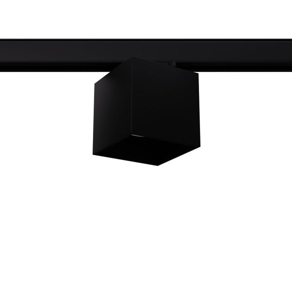 3-PHASE QUAD BLACK GU10 TRACK CEILING LAMP image 1