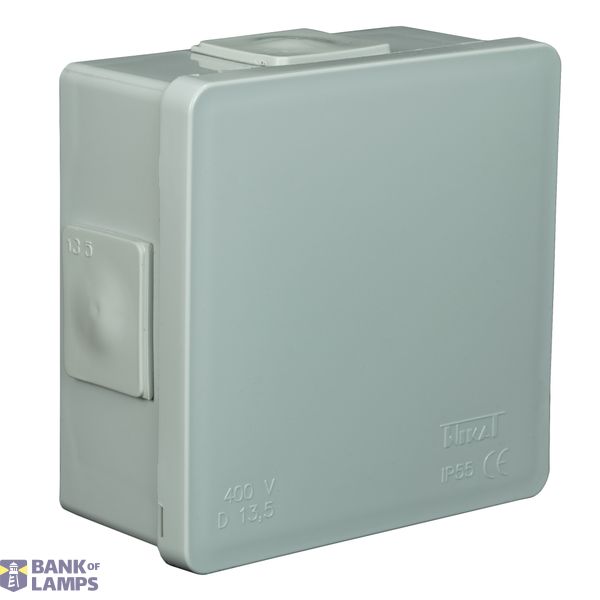 VP-001-03 Box 86x86x40mm IP55 4-inlet click long rubber ash image 1