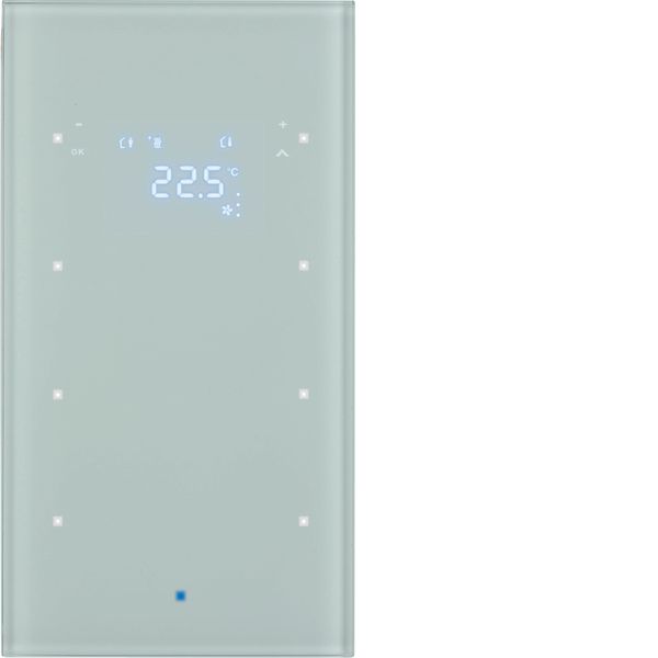 KNX glass sensor 3g thermostat, display, intg bus coupl. ,KNX-TS senso image 1