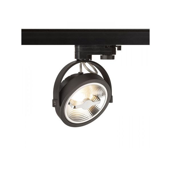 KELLY LED for 3-circuit tracks black 230V LED 12W 24° 3000K image 1
