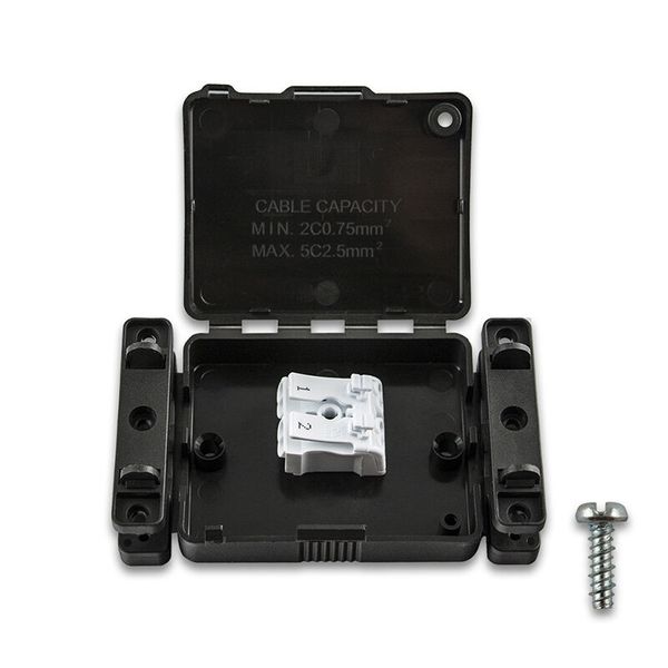 Installation box for connecting lights, 2x input, 1x output, 2 poles (1/2) image 1