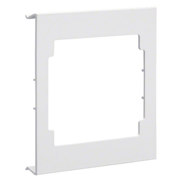 Cover for CEE socket made of PVC for parapet duct BRA/S top part 120mm traffic white image 1