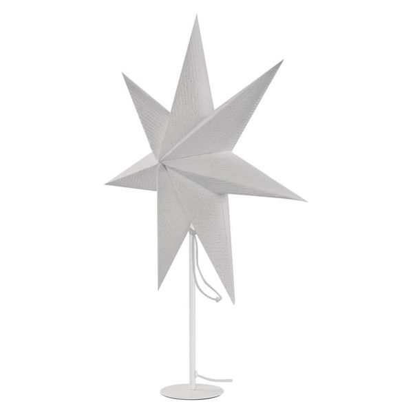 Decorations - white paper star candlestick, 67x45 cm, for E14 bulb, IP20 image 1