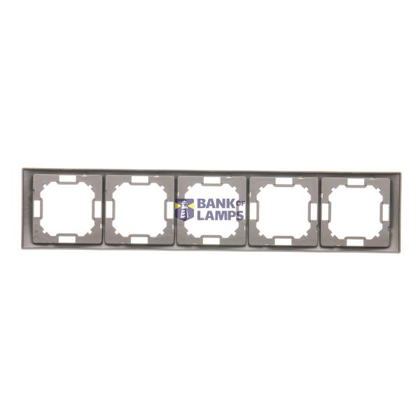 SAT-SAT-RTV double aerial socket, module, matt aluminum image 1
