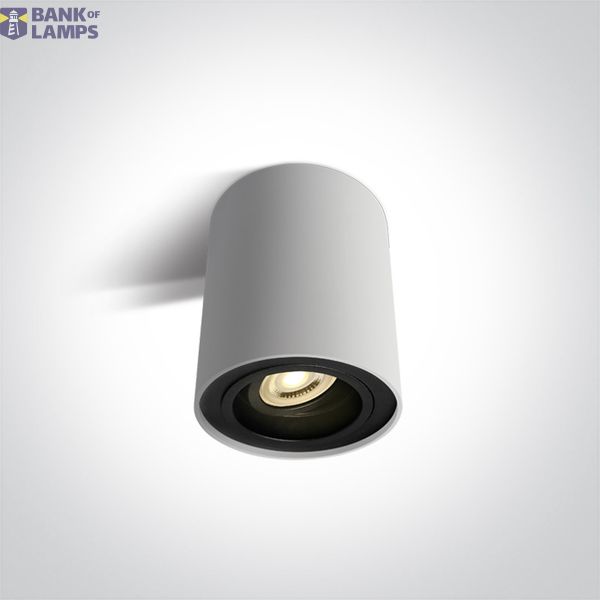 WHITE BLACK REFLECTOR GU10 10W ADJUSTABLE 100-240V image 1