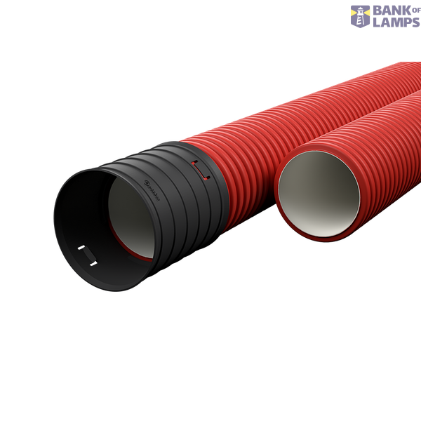 EVOCAB HARD pipe, DN/OD 75 mm, N 450, 6 m, red, LVS EN31386 - 24, impact resistance class N image 1
