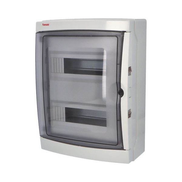 Cabinet ACQUA 3926-T, 26TE, 410x310x150mm, transparent plastic door, IP65 image 2