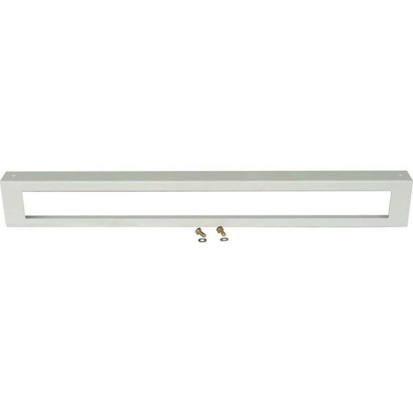 XLSPL2SO5 Plinth, side panels for HxD 200 x 400mm, grey, with cable duct cutout image 3