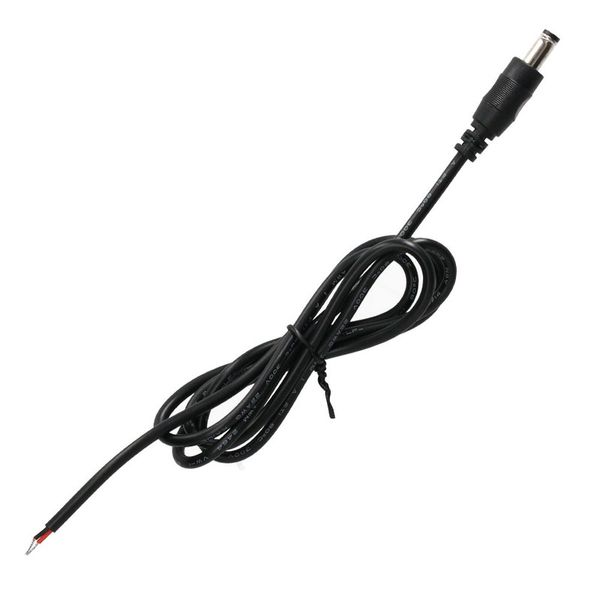 Power connector - fork free end (AWG 22/0.34 mm2) black max. 3 A length 1 m image 1
