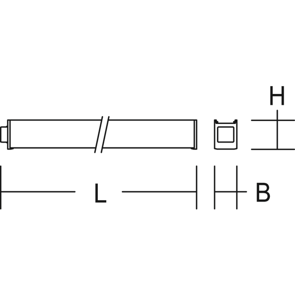 LINEDO, 137 W, 20000 lm, 840, aluminium, on/off Continuous line lumina image 3